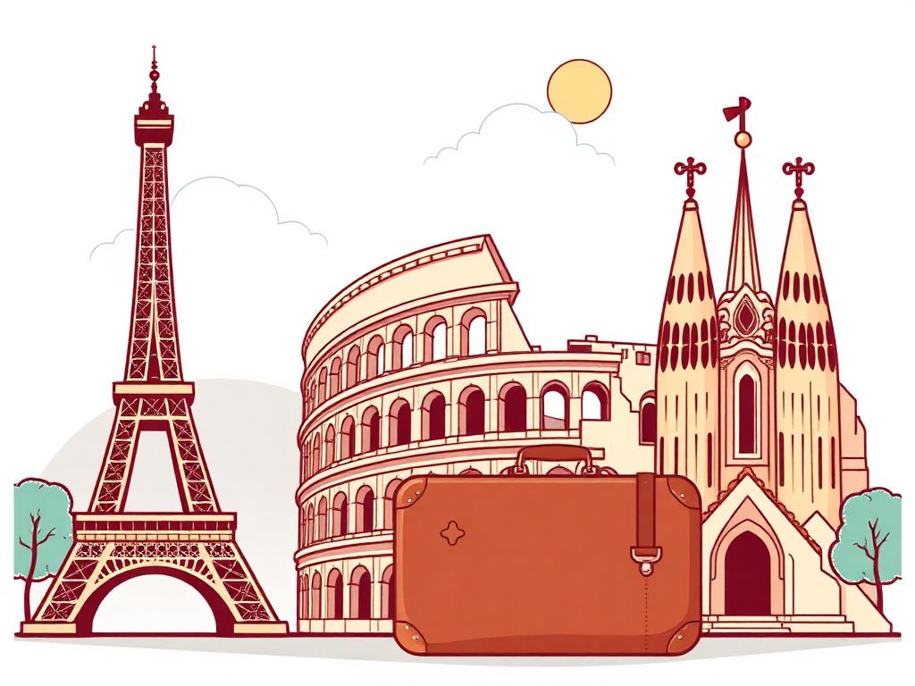 Paris + Rome + Barcelona, all expenses paid
